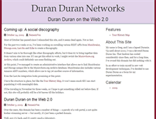 Tablet Screenshot of duran-duran.net